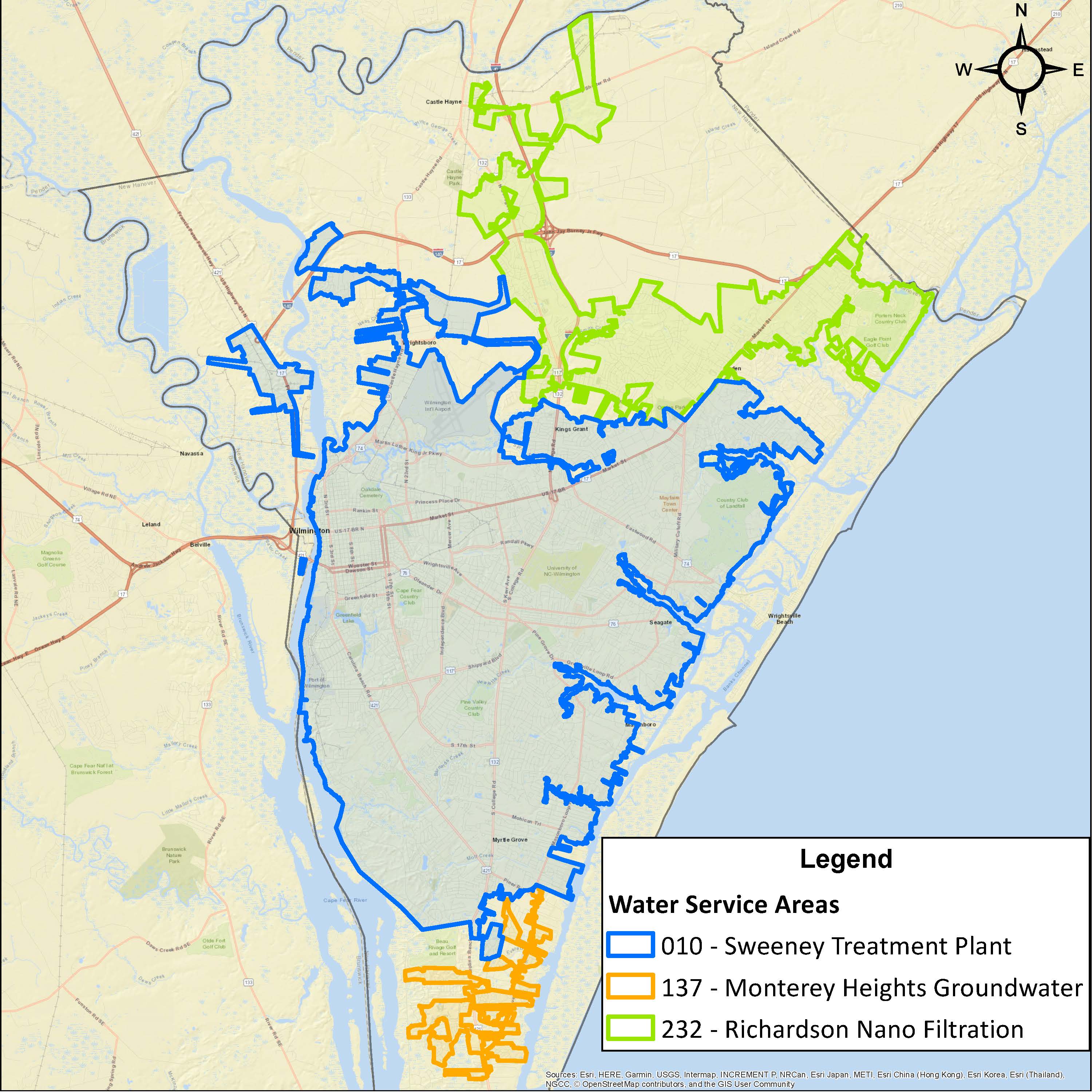 Your Water Service Area Cape Fear Public Utility Authority Official Site