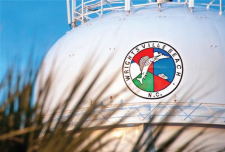 An image showing a water tower in Wrightsville Beach. 