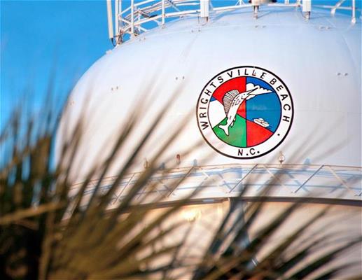A picture of the Wrightsville Beach North Tank Water Tower.